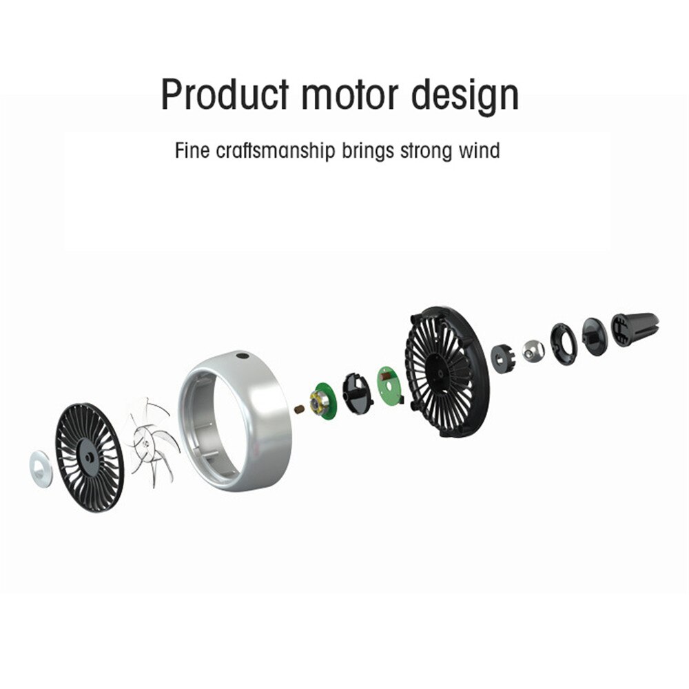 Kleine Ventilator Auto Elektrische Fans Auto Multifunctionele Elektrische Ventilator Auto Air Outlet Center Console Wind Power Uitbreiding Usb Mini Fans