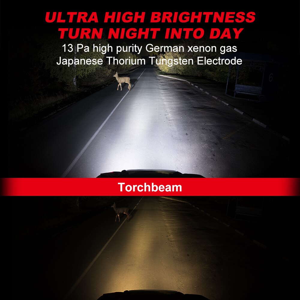 Torchbeam – phare de voiture au xénon D3S, ampoules HID à haute luminosité, 45V, 35W, 5600LM, 8000K, blanc, bleu, Kit de lampes de voiture, 2 pièces