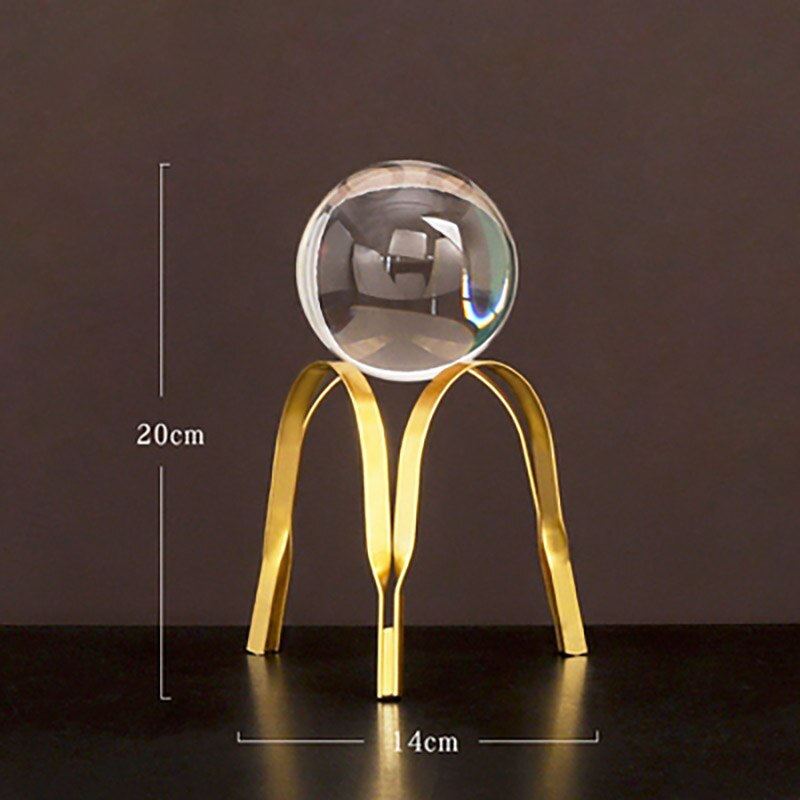 glass ball crystal ball ornaments, home living room decorations modern minimalist office front desk furnishings: A2