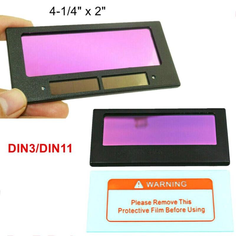 1Pc Auto Darkening Welding Lens For Welding Equipment Large True Auto Shade Darkening Color Filter Lens Screen Powered Sola U2F5