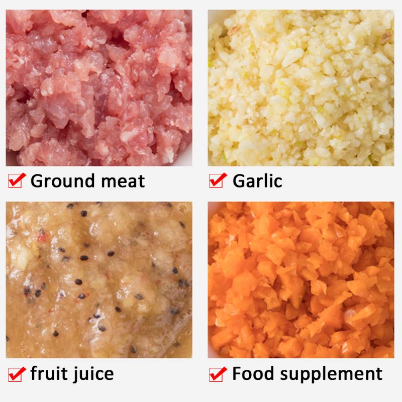 1 Pcs Manual Food Cutter Crusher Press Manual Food Cutter Processor For Fruit Vegetables Meat Kitchen Tool Mini Food Chopper