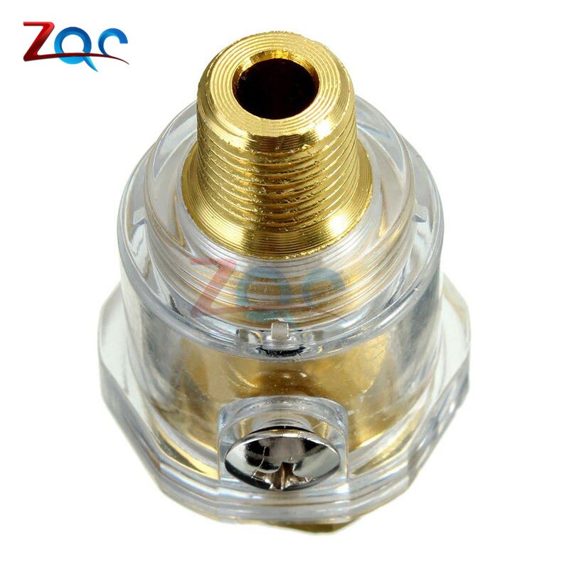 Hardware Oiler Lubricator of 1/4" BSP Mini In-Line Oiler Lubricator for Pneumatic Tool & Air Compressor Pipe
