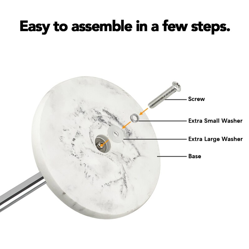 Papieren Handdoek Houder Voor Keuken Papieren Handdoek Dispenser Met Gewogen Base Voor Standaard Papieren Handdoek Rolls Rvs & Marmer