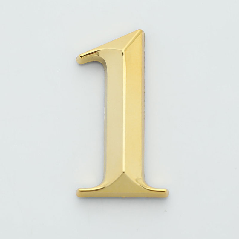 3d Gouden Kleur Cijfers 0 Tot 9 Zelfklevend Deurbord Nummer Appartement Hotel Kantooradres Straatsticker Platetiket: Olive
