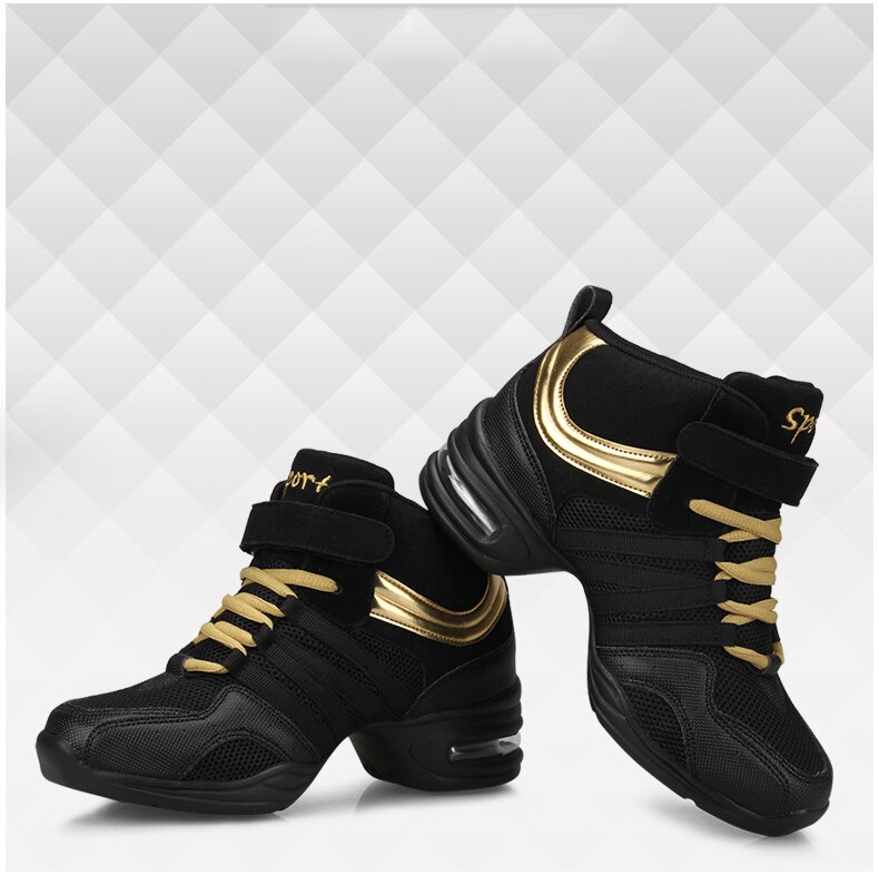 sport Sind mit Weichen Laufsohle Atem Tanz Schuhe Turnschuhe Für Frau Praxis Schuhe Modern Dance Jazz Schuhe Discount Hohe schuh