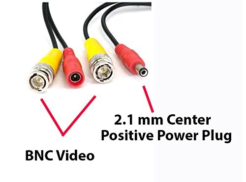 18M/60ft CCTV Video Power BNC Cable DVR Wire Cord + DC plug Power extension cable for CCTV Camera and DVRs coaxial Cable