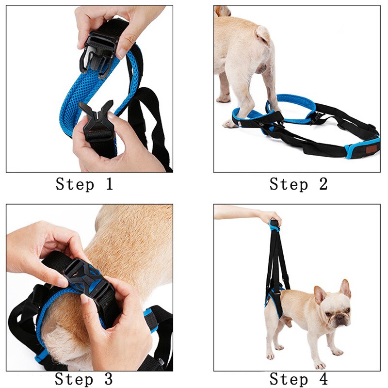 Pet Dog Assist Tool Adjustable Hind Legs Dog Lifting Seat Belt Pet Support Sling Helping Weak Legs Standing Pet Utility Tool