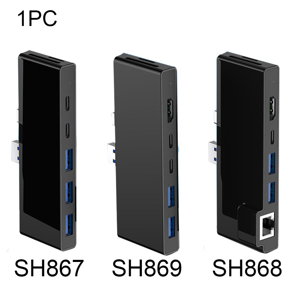Gigabit Lan USB Hub USB3.0 Portable Docking Station Type C HDMI Adapter Converter Data Transmission Combo For Surface Pro 7