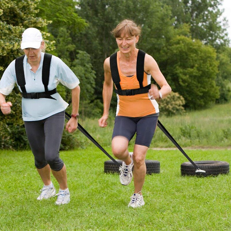 Bandas de resistencia, correa de hombro con rodamiento de peso para entrenamiento de velocidad Ejercicio de carrera entrenamiento expansor Fitness Band