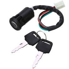 Botón de encendido apagado de 4 pines con 2 llaves para moto de cross, Minimoto, Pit Dirt Quad, 110cc, 125cc, 140cc, 1 unidad