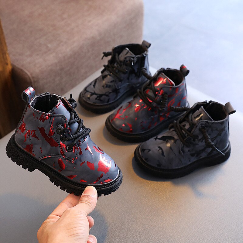2022 outono e inverno novo all-match crianças sapatos martin botas irls' mid-cut botas curtas meninos e meninas único botas