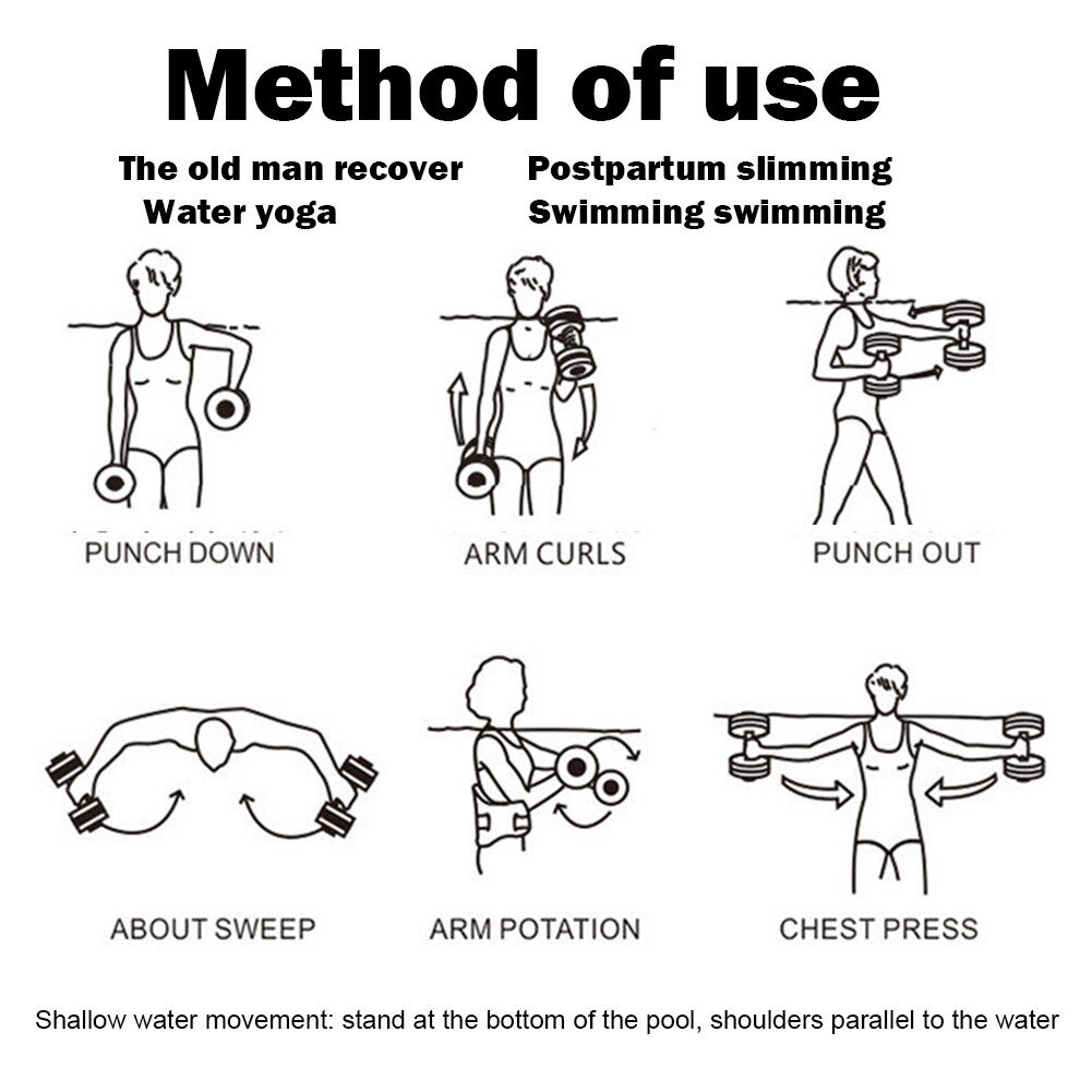 DIY Schaum Wasser Foating Hantel Schwimmbad Aqua Hanteln Aquatische Wasser aerob ÜSpund Fitness Hanteln für Schwimmbad
