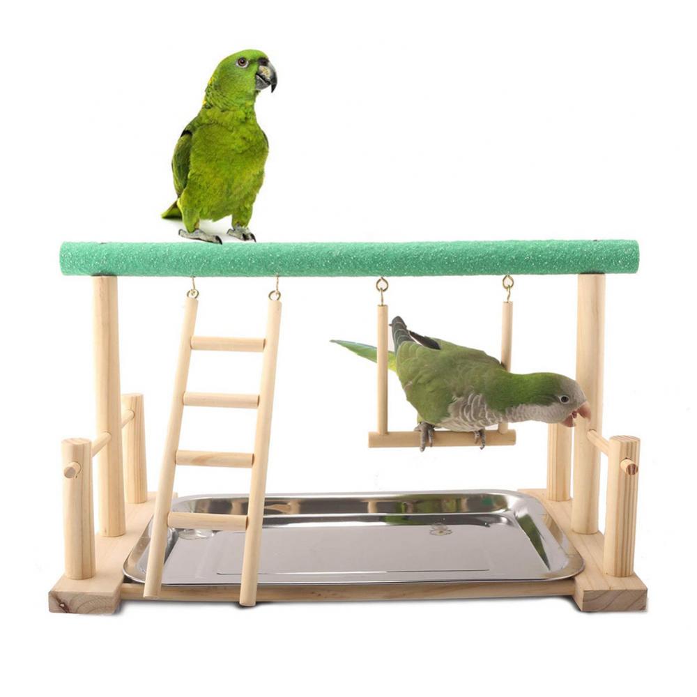 Échelle de perroquet en bois, support de jeu, perche, parc pour animaux de compagnie, jouet, accessoires pour oiseaux