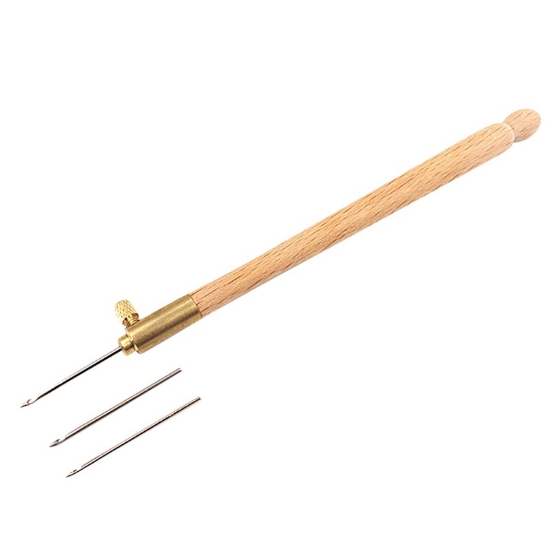 household Crochet Hook With Solid Wood Handle Household Crochet Hook For Embroidery with solid wood handle