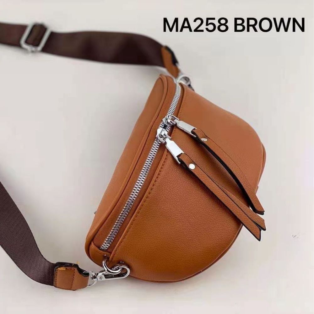 Bolso Mujer Estilo Riñonera, Riñoneras para Mujer: Castaño