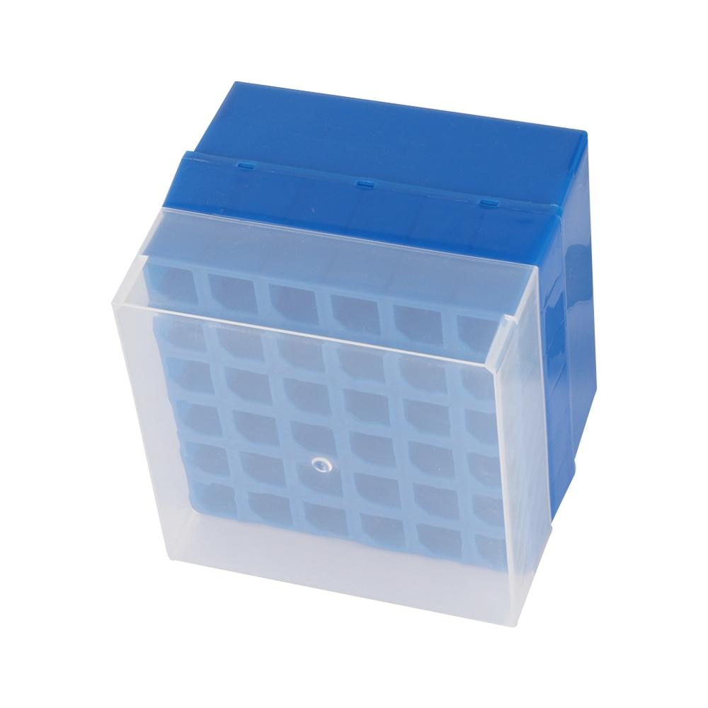 Plastic 36 Sockets Centrifuge Tube Rack Box With Clear Cover 10ml/15ml Centrifugal Tube Holder Laboratory Test Tube Supplies
