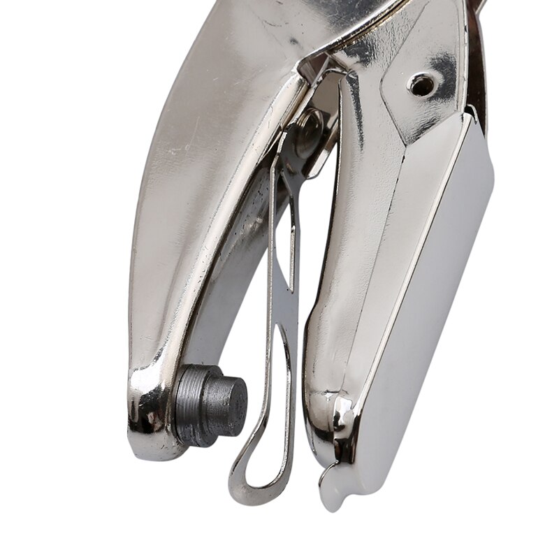 Hand Held 1 Hole Metal Paper Punch Single Heart Shape Hole For Greeting Cards Scrapbook Notbook Puncher Hand Tool With Pink Grip