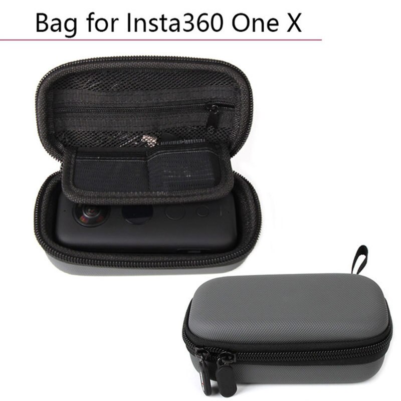 Portable Mini Travel Carry Storage Bag Carrying Case Black For Insta 360 One X Camera Accessories