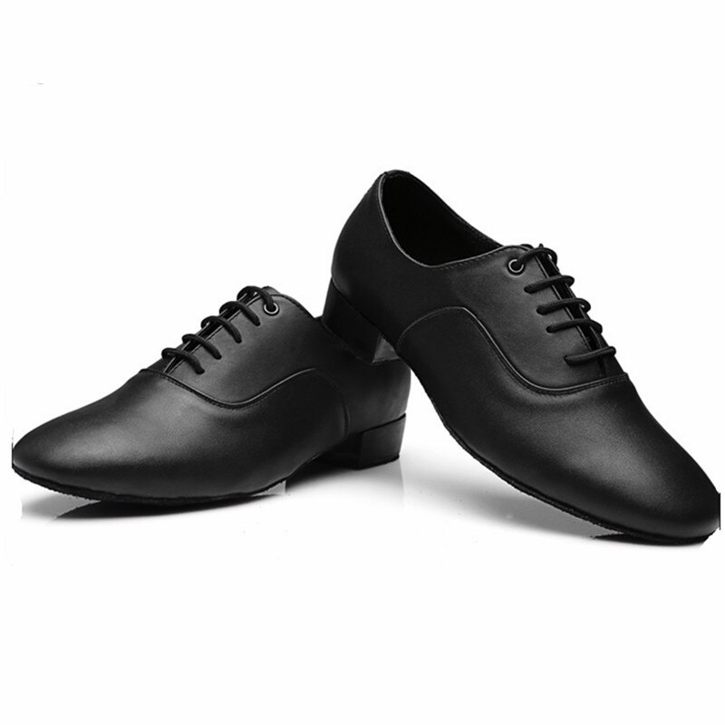 UTIGER Männer Junge Moderne Tanz Schuhe PU Latein Ballsaal tanzen Schuhe Niedrigen Ferse Weiche laufsohle 2,5 cm Männlichen Walzer Tango tanz Schuhe