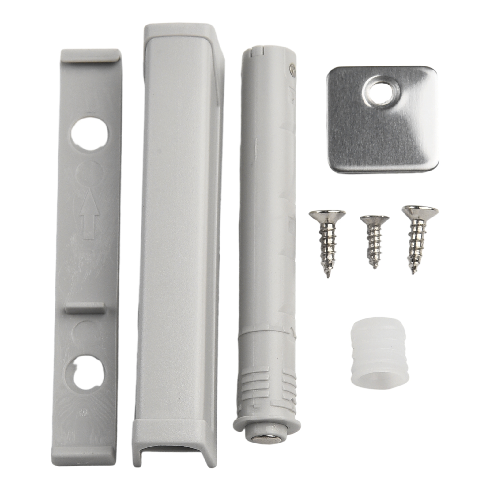Kitchen Cabinet Door Catch Push To Open Mechanism With Magnetic Tip Spring Loaded Plunger For A Sleek Handle Less Look