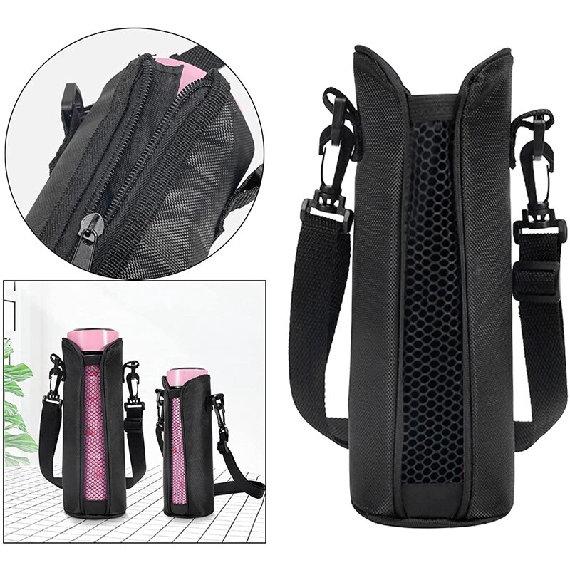 Pochette porte-bouteille, porte-bouteille avec sangle d&#39;épaule réglable, sac isotherme pour activités quotidiennes en plein air