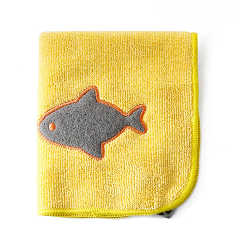 Microfiber Kitchen Towels Super Absorbent Table Wipe Dish Washing Cloth Household Cleaning Towels Arrivals: yellow