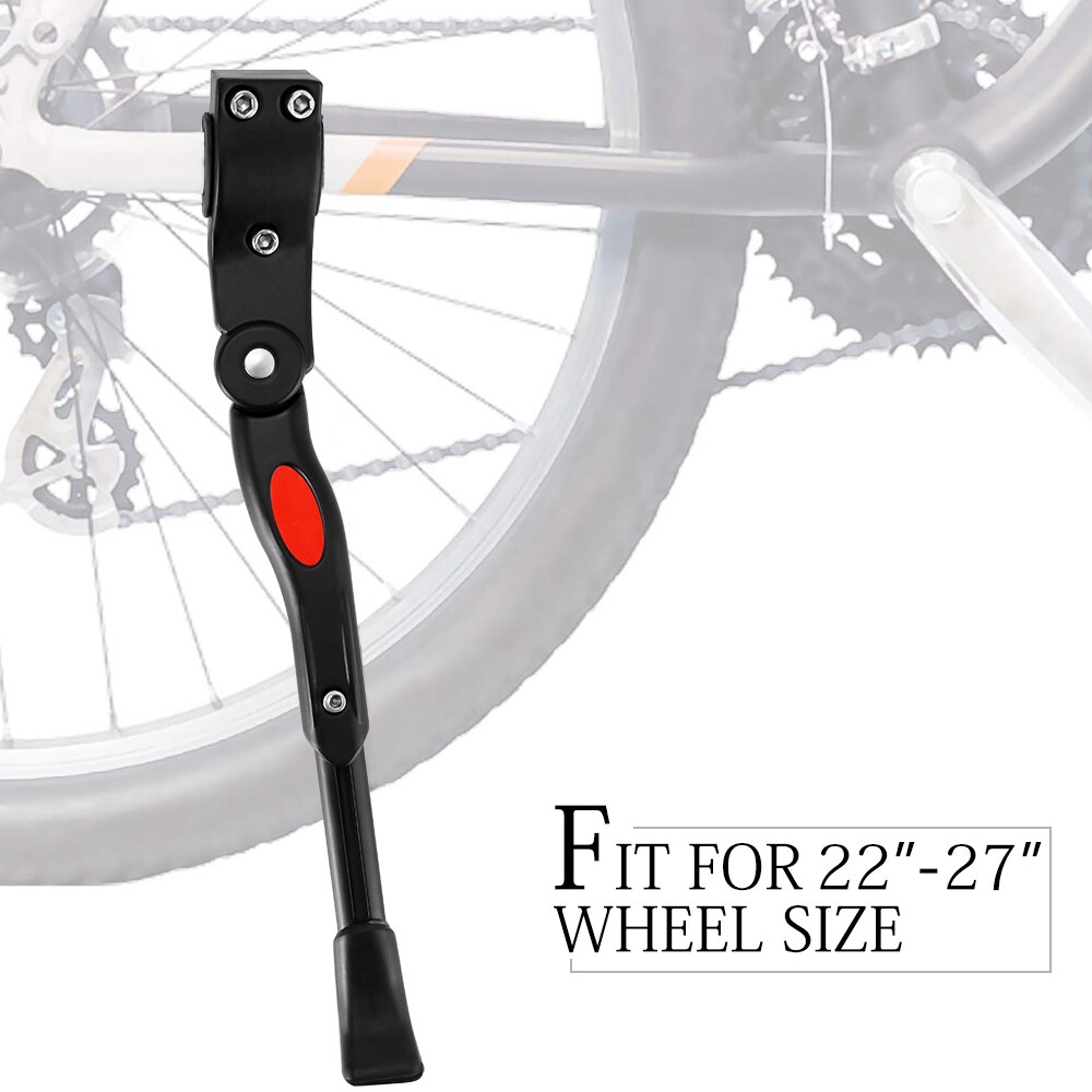 Adjustable Bicycle Kickstand Bike Parking Rack Kick Push Stand Rear Triangle Non-Slip Foot Cycling MTB Road Bike Parking Holder