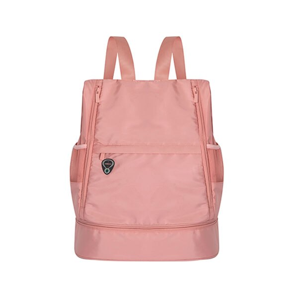 Mochila de alta capacidad, zapatos portátiles independientes, bolsa de almacenamiento de ropa, bolsa organizadora de viaje para mujer, accesorios deportivos para Fitness: Style B Pink