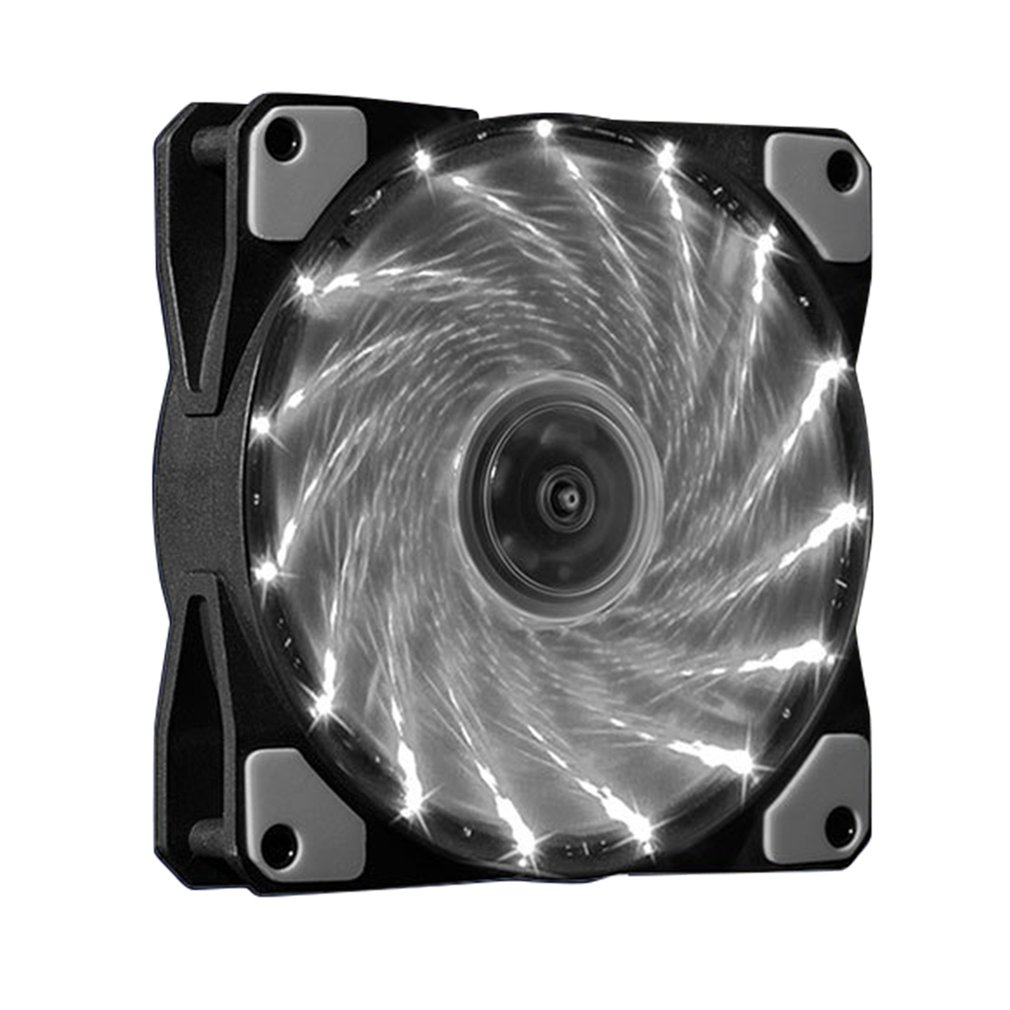 Ventiladores de carcasa de ordenador RGB, ventilador de refrigeración de 15 luces, 12025 Streamer, ventilador de chasis de 120mm, luz LED PWM RGB, disipación de calor: 1