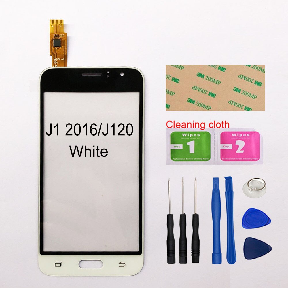 4.5 ''Voor Samsung Galaxy J1 J120F J120 Touch Screen Digitizer Sensor Touch Glas Lens Panel: White And Tools