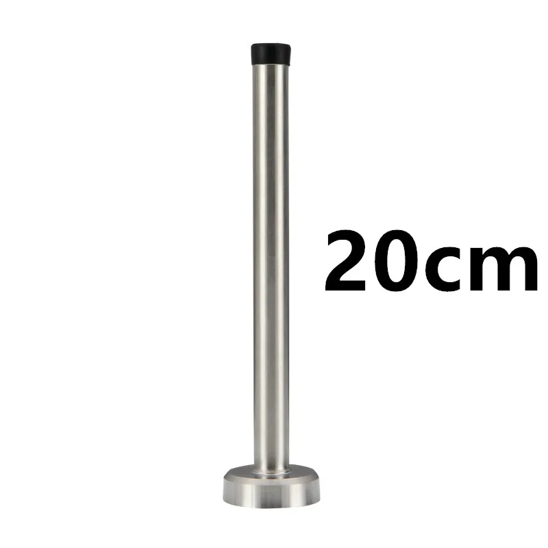 Rubber Wall Mounted Door Stopper Stainless Steel Door Stops Holder Catch Floor Fitting With Screws Bedroom Home Hardware: Pink