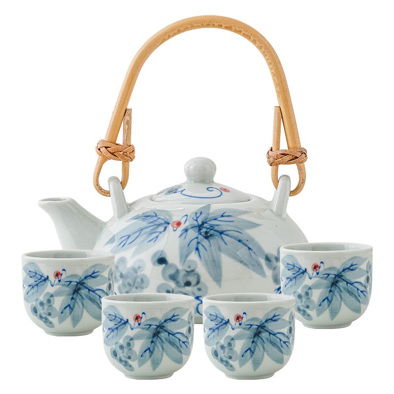 Chinese Style Hand Painted Tea Set Ceramics Household Kung Fu Tea Cups Teaware Porcelain Teaset Teapot Of Tea Ceremony