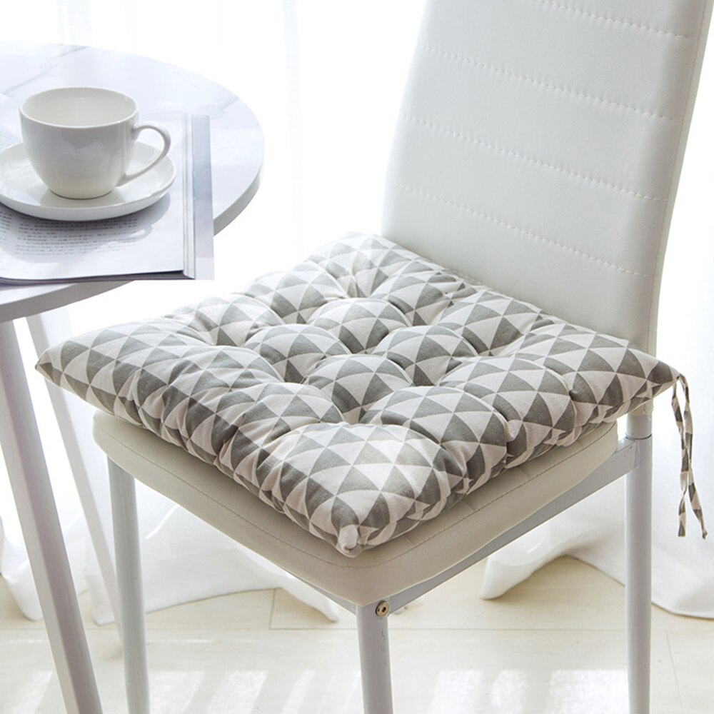 Urijk-coussin de siège antidérapant | Coussin de canapé, couleur Pure, coussin de siège carré, coussin de chaise, oreiller doux, imprimé en feuilles, pour Padchair, 40x40cm