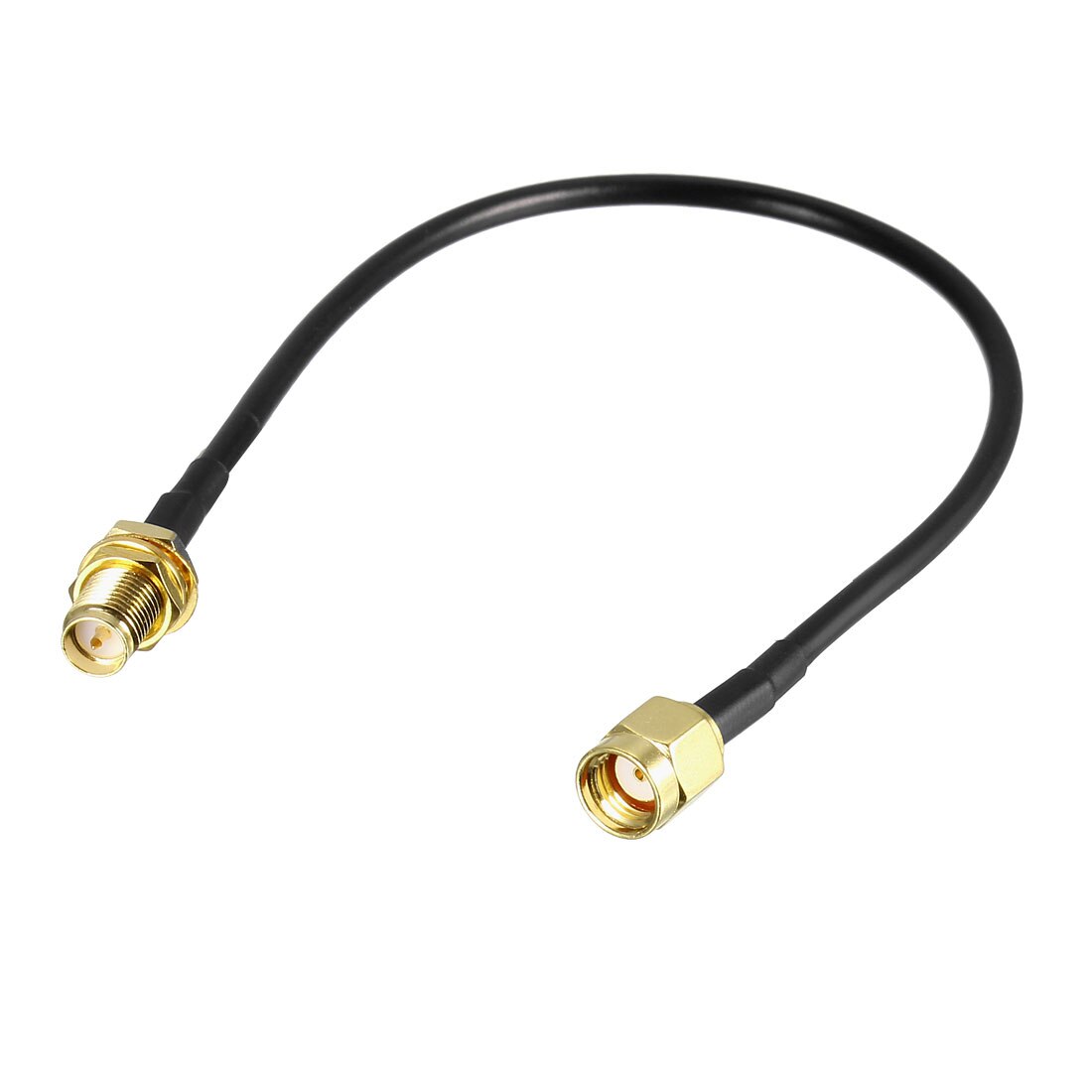 uxcell Antenna Extension Cable RP-SMA Male to RP-SMA Female Low Loss RG174 8 inch