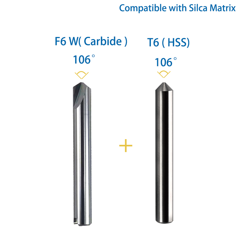 Milling Cutter F1 F20 F59 F6 F39 in Carbide Compatible with SILCA Matrix Key Duplicating Machine Locksmith Tools: grey