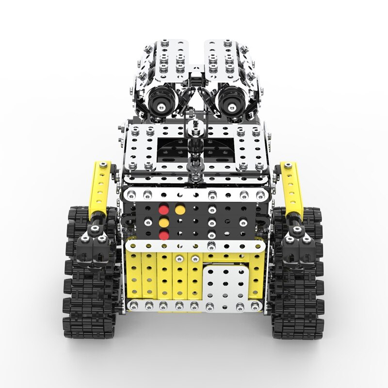 728Pcs Afstandsbediening Blokken Assemblage Robot 2.4G 10CH Diy Staal Smart Obstakel Vermijden Lopen Rc Robot Speelgoed Voor kinderen