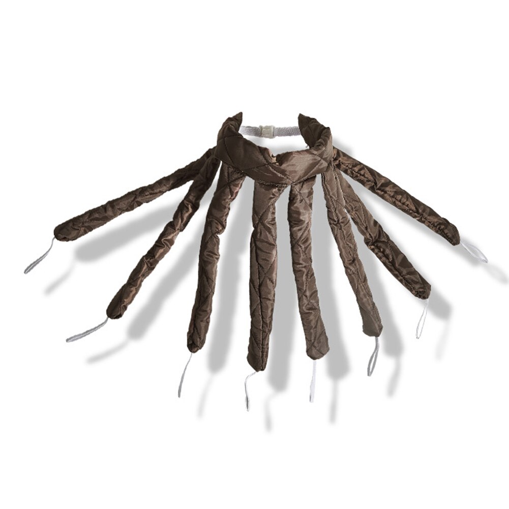 Bigoudis en forme de poulpe, sans chaleur, pour cheveux doux, outil de coiffure: Brown