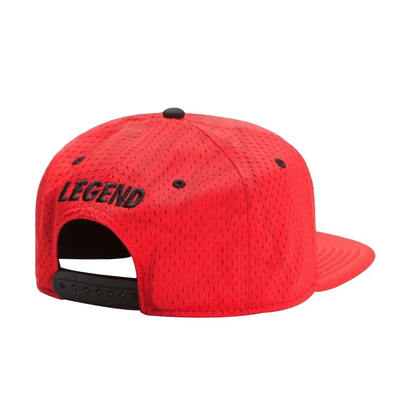 Legend Cap Zwart 23 Zomer Ademend Sneldrogend Snapback Hoed Volwassen Sport Hip Hop Outdoor Zon Baseball Cap