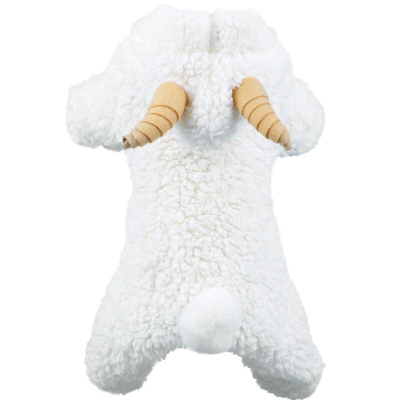 Chien Épais Combinaison En Peluche Cerf Wapiti Costume de Chien Mouton Type Pour Chiot Bouledogue Carlin D'hiver Pet Party Combinaison: sheep / XS