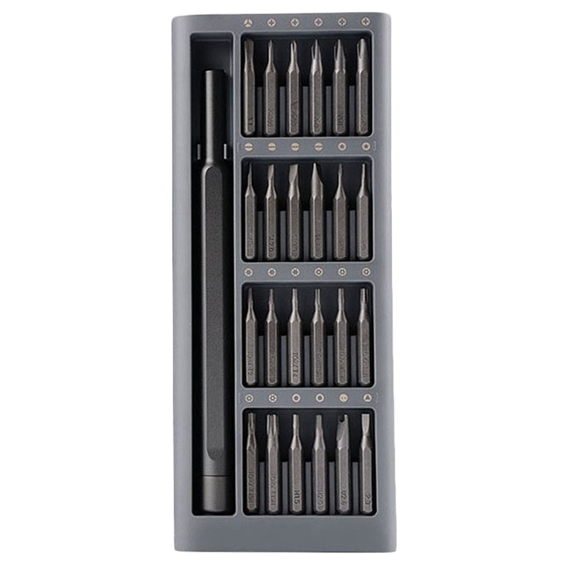 24 in 1 Fine Repair Screwdriver Set Aluminum Alloy Housing Precision Magnetic Screwdriver Set Mobile Phone Computer Maintenance