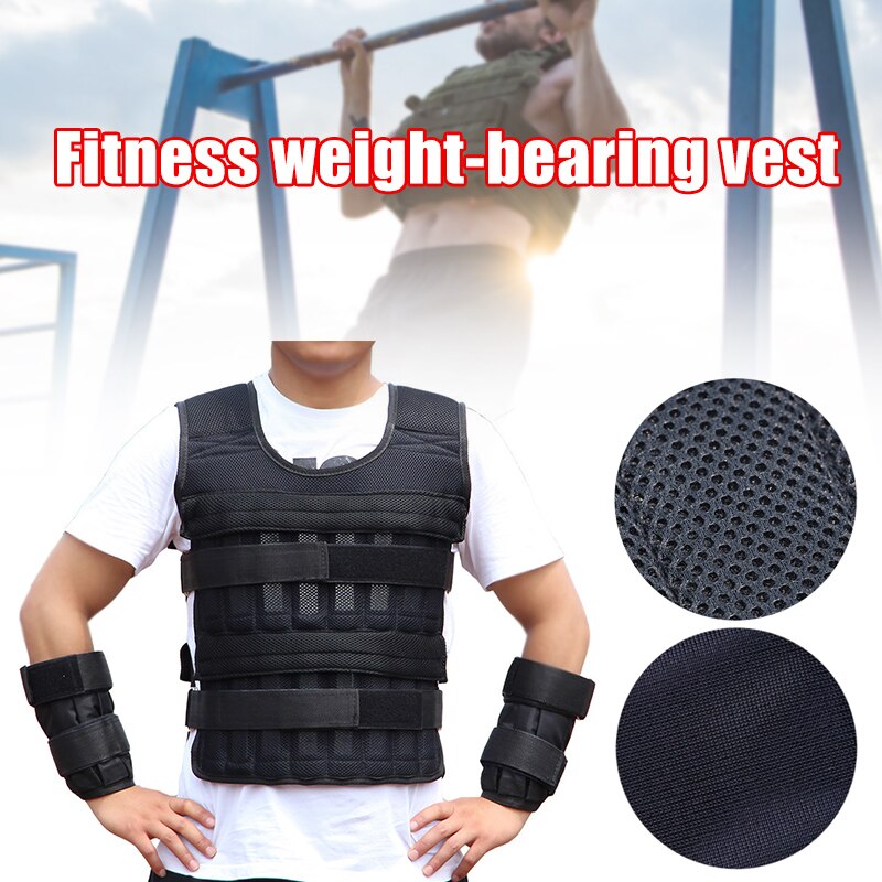 Sports Weight Bearing Vest Training Fitness Running Adjustable Weighted Vest DO2
