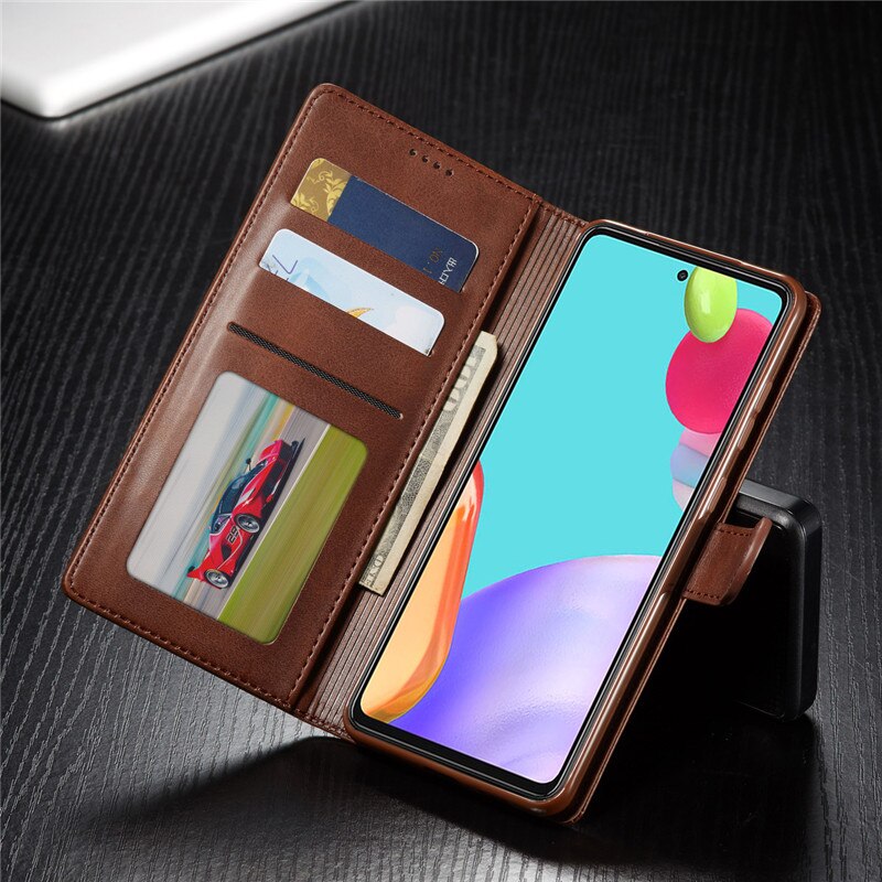 Case Voor Samsung A52 5G Case Lederen Vintage Telefoon Gevallen Op Hoesje Samsung Galaxy A52 5G Case Flip magnetische Wallet Cover Een 52 5G