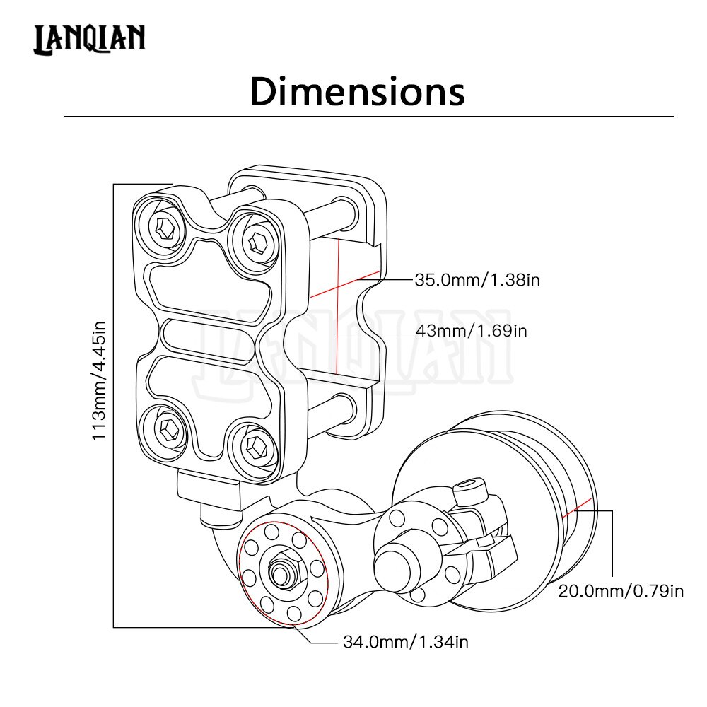 Adjustable Aluminum Chain Tensioner Bolt On Roller Motorcycle Chopper For Kawasaki NINJA 250 300 250R Z250 Z300 KX250 KX125 KX65
