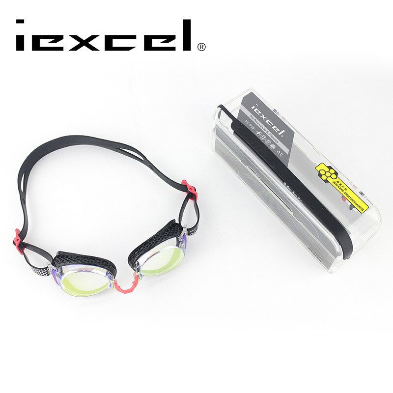 LANE4-Gafas de natación para miopía, lentes dioptrías graduadas con protección UV antivaho para adultos, hombres y mujeres # Iexcel