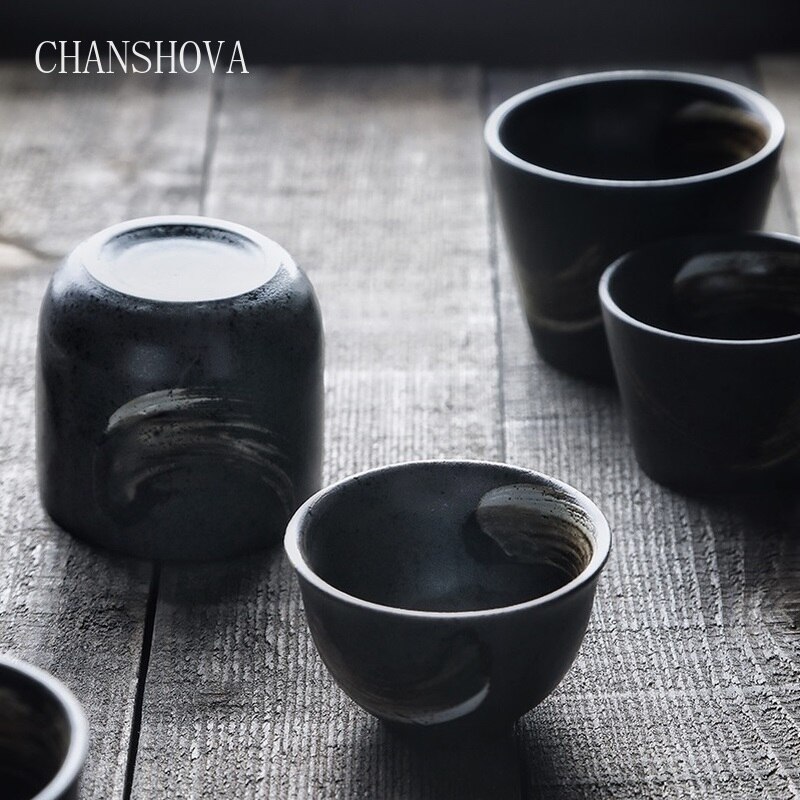 CHANSHOVA chinois style rétro Simple personnalité peint à la main en céramique tasse à eau tasse à thé porcelaine chinoise petite tasse à café H167