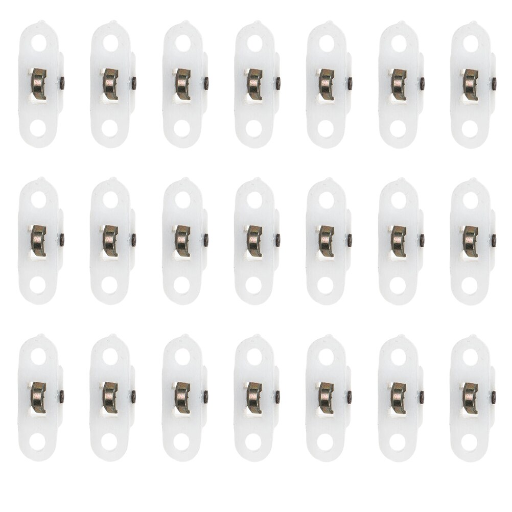 20pcs Screen Window Pulley Single Screen Window Roller Door Window Pulley: 1.9X0.9X0.9CM