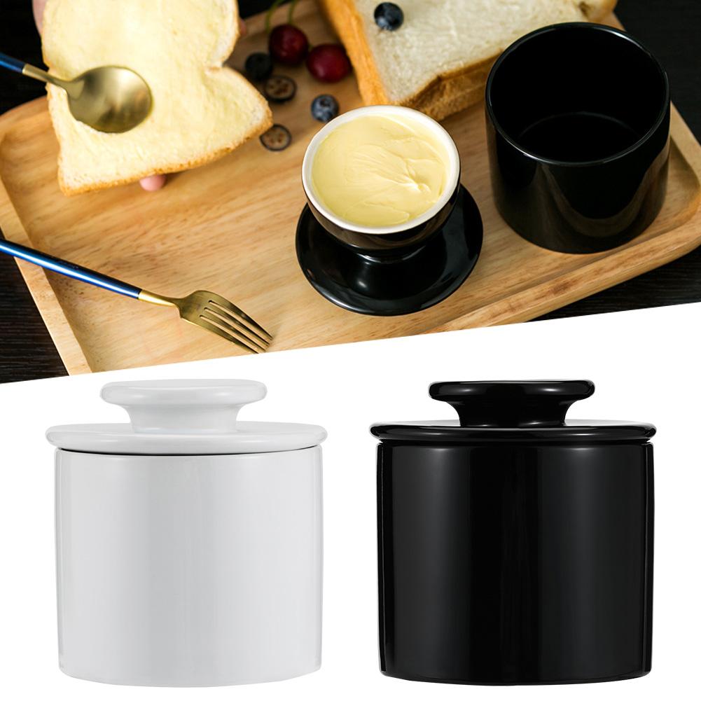 Butter Dish Butter Jar Ceramic Sealed Cheese Storage Butter Keeper Crock Jar For Spices Tank Container Kitchen Storage Bottle