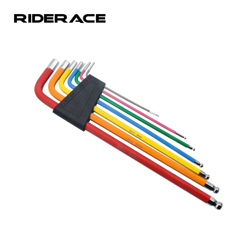 Juego de llaves Allen para bicicleta, llave L Universal, 7 Uds., herramienta de llaves Torx Star con extremo de bola, Kit de herramientas de reparación de bicicletas de montaña y carretera para 1,5/2/2, 5/3/4/5/6mm