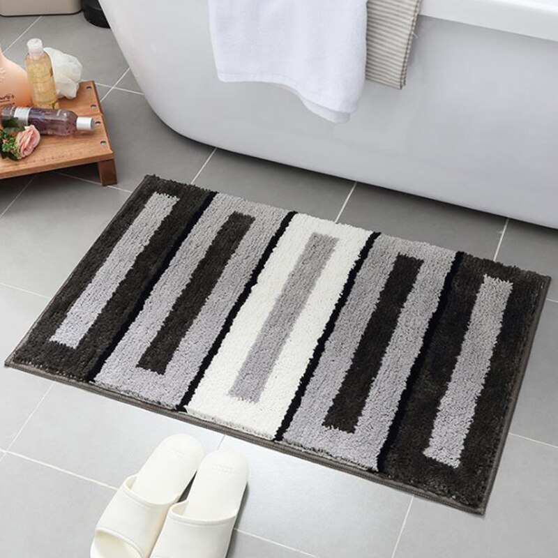 Eenvoudige Geometrische Patroon Tapijt Dikke Massaal Deur Matten Thuis Slaapkamer Badkamer Tapijt Absorberend Antislip Deurmat Keuken Vloermat