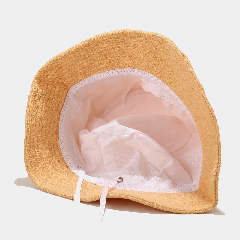 Towel Material Soft Bucket Hat Women Men&#39;s Autumn Winter Japanese Literature Solid Color Bob Hat Panama Cap